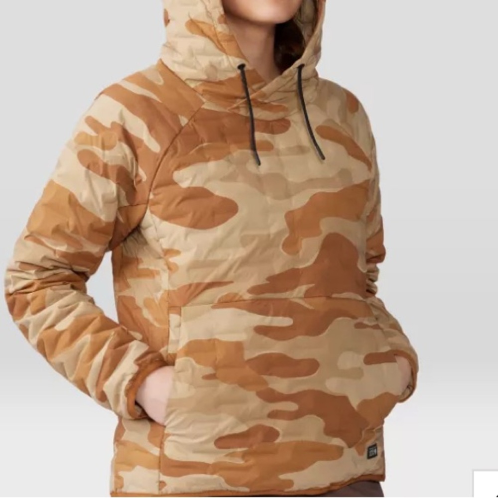 Mountain Hardwear Stretchdown Light Pullover Hooded Jacket size small NWT